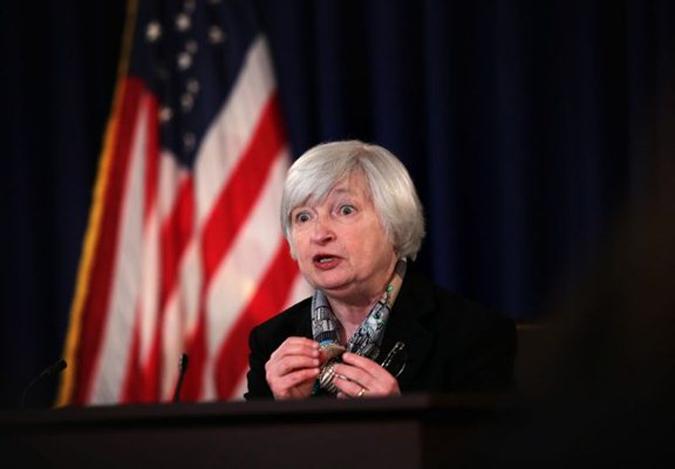 Janet Yellen, presidente do banco central americano Janet Yellen, presidente do banco central americano