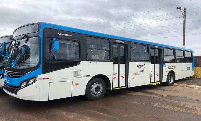 Os novos ônibus devem começar a transitar na EPTG a partir da primeira semana de janeiro de 2020(foto: Divulgação/URBI) Os novos ônibus devem começar a transitar na EPTG a partir da primeira semana de janeiro de 2020(foto: Divulgação/URBI)