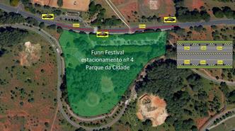 Os frequentadores do Funn Festival poderão deixar os carros nos estacionamentos 2 3 e 5(foto: Detran/Divulgação) Os frequentadores do Funn Festival poderão deixar os carros nos estacionamentos 2 3 e 5(foto: Detran/Divulgação)