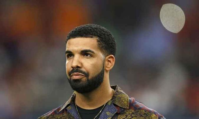 O rapper Drake é o artista mais ouvido pelo Spotify em todo o mundo(foto: AFP/AARON M. SPRECHER) O rapper Drake é o artista mais ouvido pelo Spotify em todo o mundo(foto: AFP/AARON M. SPRECHER)