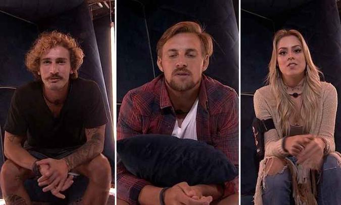 Quem será que será eliminado esta semana: Alan, Diego ou Isabela?(foto: Gshow/Reprodução) Quem será que será eliminado esta semana: Alan, Diego ou Isabela?(foto: Gshow/Reprodução)