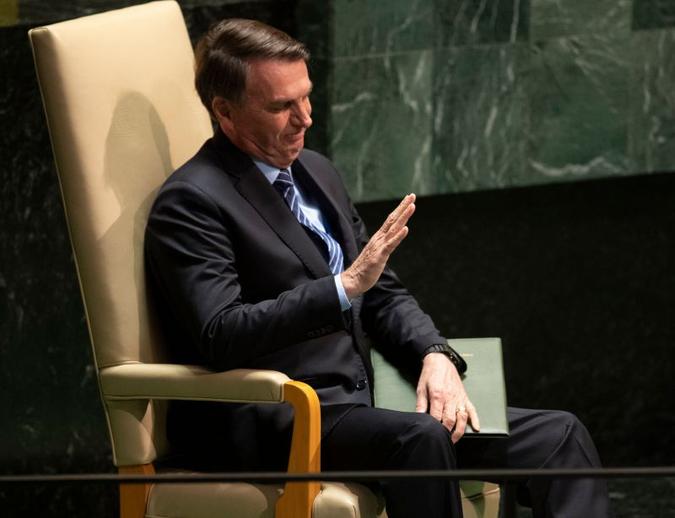Bolsonaro diz que o interesse na Amazônia é por causa de minérios(foto: Don Emmert/ AFP) Bolsonaro diz que o interesse na Amazônia é por causa de minérios(foto: Don Emmert/ AFP)