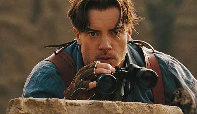 Brendan Fraser deu vida a Rick em 'A múmia'(foto: A Múmia/Reprodução ) Brendan Fraser deu vida a Rick em 'A múmia'(foto: A Múmia/Reprodução )