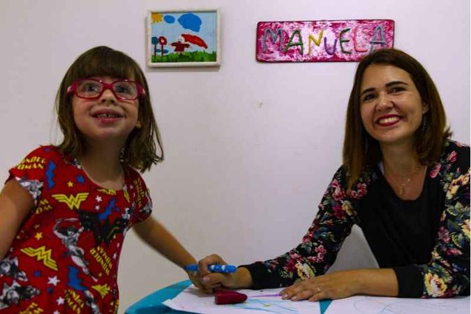 Manuela, filha de Renata, foi diagnosticada com autismo(foto: Vinicius Cardoso Vieira/Esp. CB/D.A Press) Manuela, filha de Renata, foi diagnosticada com autismo(foto: Vinicius Cardoso Vieira/Esp. CB/D.A Press)