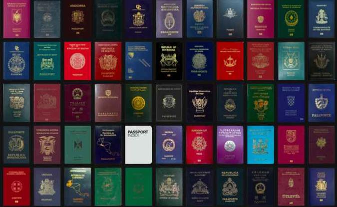 (foto: Passport Index/Divulgação) (foto: Passport Index/Divulgação)