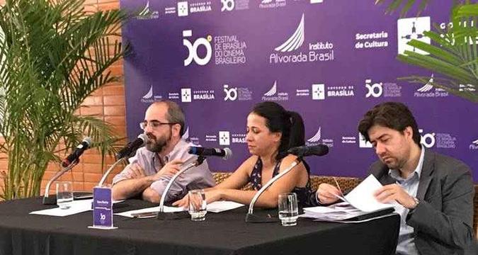 Coletiva do Festival de Brasília do Cinema Brasileiro(foto: Camila Beatriz/CB/D.A Press) Coletiva do Festival de Brasília do Cinema Brasileiro(foto: Camila Beatriz/CB/D.A Press)