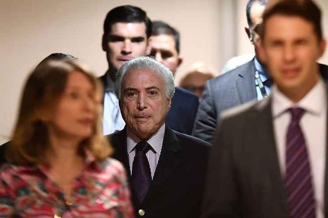 Michel Temer se reunirá com o presidente da Federação das Indústrias do Rio de Janeiro (Firjan), Eduardo Eugênio Vieira para debater o assunto(foto: EVARISTO SA / AFP) Michel Temer se reunirá com o presidente da Federação das Indústrias do Rio de Janeiro (Firjan), Eduardo Eugênio Vieira para debater o assunto(foto: EVARISTO SA / AFP)