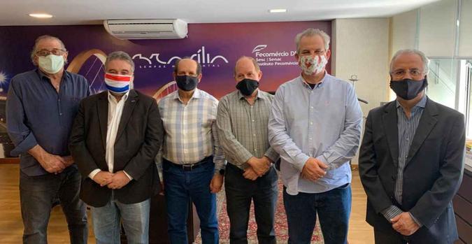 Os principais representantes do setor produtivo se reuniram nesta sexta-feira (5/6)(foto: Divulgação/Fecomércio) Os principais representantes do setor produtivo se reuniram nesta sexta-feira (5/6)(foto: Divulgação/Fecomércio)