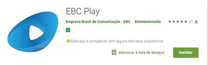 A plataforma vai apresentar um catálogo inicial de dez produções de entretenimento, jornalismo e infantil(foto: Reprodução / Play Store) A plataforma vai apresentar um catálogo inicial de dez produções de entretenimento, jornalismo e infantil(foto: Reprodução / Play Store)