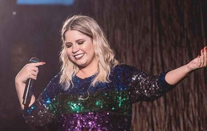 Marília Mendonça afirma estar muito feliz com a gravidez(foto: Bravo Assessoria/Divulgação) Marília Mendonça afirma estar muito feliz com a gravidez(foto: Bravo Assessoria/Divulgação)