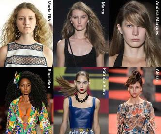 Os cabelos apareceram em duas formas: presos, em penteados elaborados e elegantes, ou soltos, no estilo messy (bagunçado) e undone (não feito). A principal aposta dos hair stylists é valorizar a beleza natural dos fios.(foto: Agencia Fotosite) Os cabelos apareceram em duas formas: presos, em penteados elaborados e elegantes, ou soltos, no estilo messy (bagunçado) e undone (não feito). A principal aposta dos hair stylists é valorizar a beleza natural dos fios.(foto: Agencia Fotosite)