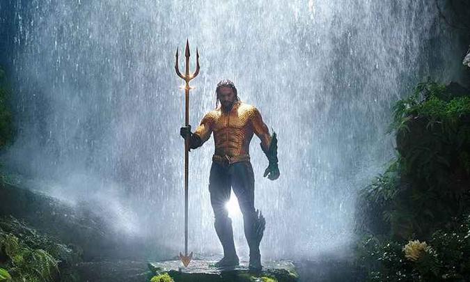 Em 'Aquaman', Momoa interpreta Arthur Curry pela terceira vez nos cinemas(foto: Divulgação/Warner Bros) Em 'Aquaman', Momoa interpreta Arthur Curry pela terceira vez nos cinemas(foto: Divulgação/Warner Bros)