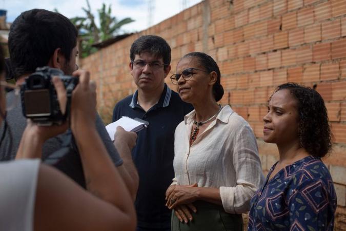 Marina Silva em Brumadinho(foto: AFP / Mauro PIMENTEL) Marina Silva em Brumadinho(foto: AFP / Mauro PIMENTEL)