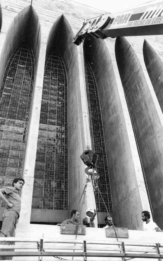 Construção do santuário começou em 1963. Projeto é do arquiteto mineiro Carlos Alberto Naves(foto: ArquivoCB/D.A Press - 17/5/79)