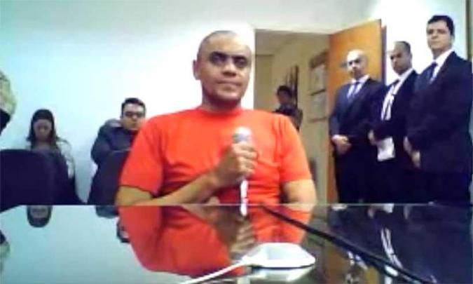 Adelio Bispo de Oliveira durante depoimento(foto: Reprodução) Adelio Bispo de Oliveira durante depoimento(foto: Reprodução)