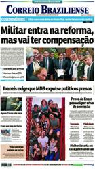 Confira a Capa do Jornal Correio Braziliense do dia 21/03/2019