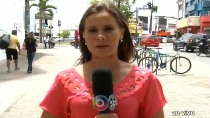 A repórter Cláudia Gomes fez o relato durante o programa jornalístico Patrulha da Cidade(foto: TV Borborema/Reprodução ) A repórter Cláudia Gomes fez o relato durante o programa jornalístico Patrulha da Cidade(foto: TV Borborema/Reprodução )