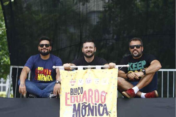 O bloco Eduardo e Mônica comanda as transmissões de jogos da Seleção Brasileira(foto: Ana Rayssa/Esp. CB/D.A Press) O bloco Eduardo e Mônica comanda as transmissões de jogos da Seleção Brasileira(foto: Ana Rayssa/Esp. CB/D.A Press)