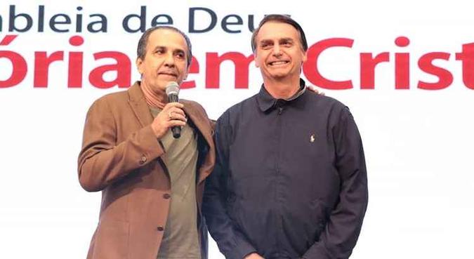 Sobre a eleição, Bolsonaro afirmou que Malafaia não foi o único que duvidou de sua candidatura a presidente(foto: Assembleia de Deus Vitória em Cristo/Divulgação) Sobre a eleição, Bolsonaro afirmou que Malafaia não foi o único que duvidou de sua candidatura a presidente(foto: Assembleia de Deus Vitória em Cristo/Divulgação)