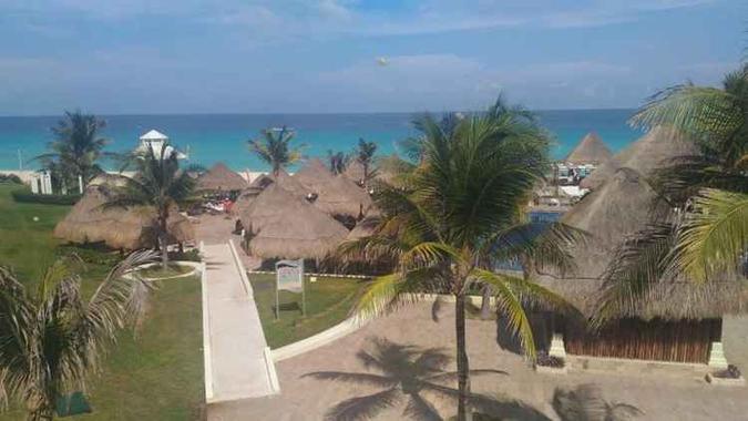 Vista do Paradisus Cancún Resort(foto: Laísa Queiroz/CB/D.A Press) Vista do Paradisus Cancún Resort(foto: Laísa Queiroz/CB/D.A Press)