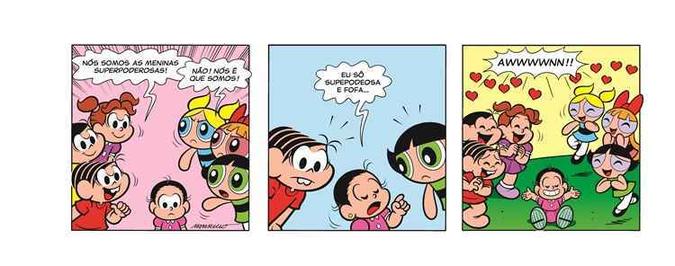 Confira o crossver completo de 'Turma da Mônica' com as 'Meninas superpoderosas'(foto: Divulgação/Cartoon Network) Confira o crossver completo de 'Turma da Mônica' com as 'Meninas superpoderosas'(foto: Divulgação/Cartoon Network)