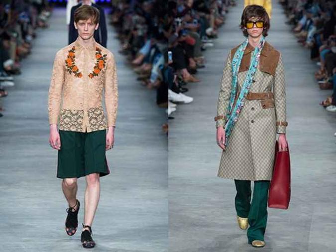 Desfile da Gucci na Semana de Moda Masculina de Milão primavera-verão/2016. Desfile da Gucci na Semana de Moda Masculina de Milão primavera-verão/2016.