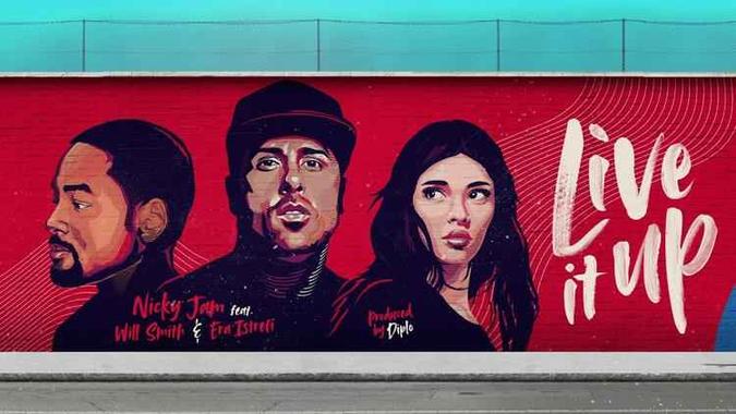 Will Smith, Nicky Jam e Era Istrefi dividem os vocais da canção(foto: Fifa/Divulgação) Will Smith, Nicky Jam e Era Istrefi dividem os vocais da canção(foto: Fifa/Divulgação)