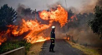 Chamas perto da vila de Sanguinheira, em Macau, no centro de Portugal, em 25 de julho de 2017(foto: Patrícia de Melo de Moreira/ AFP - 25/7/2017 ) Chamas perto da vila de Sanguinheira, em Macau, no centro de Portugal, em 25 de julho de 2017(foto: Patrícia de Melo de Moreira/ AFP - 25/7/2017 )