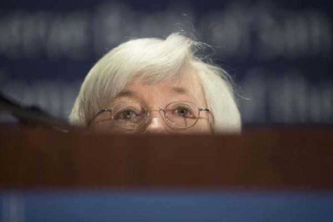 Horizonte incerto: Yellen disse a investidores que a atividade evolui lentamente e ainda precisa de ajuda (foto: John Gress/Reuters ) Horizonte incerto: Yellen disse a investidores que a atividade evolui lentamente e ainda precisa de ajuda (foto: John Gress/Reuters )