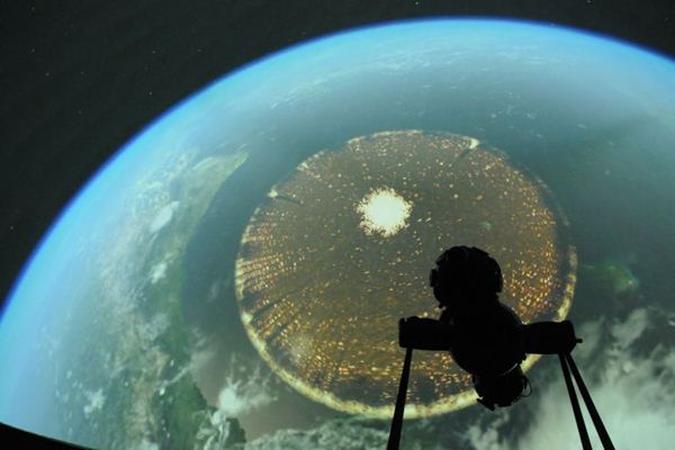 Planetário ganhou projetores que exibem filmes e dão a sensação de tridimensionalidade ao espectador(foto: Carlos Vieira/CB/D.A Press) Planetário ganhou projetores que exibem filmes e dão a sensação de tridimensionalidade ao espectador(foto: Carlos Vieira/CB/D.A Press)