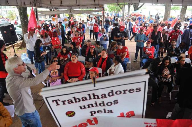 Várias carreiras de servidores e integrantes sindicais estão reunidosMinervino Júnior/CB/D.A Press Várias carreiras de servidores e integrantes sindicais estão reunidosMinervino Júnior/CB/D.A Press